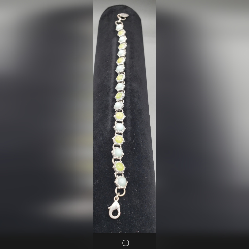 Nine West Vintage American Elegant Silver And Yellow Bracelet 18$